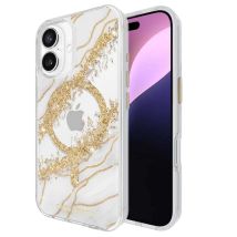 Coque Compatible Magsafe Pour Iphone 16 Plus Design Karat Dorée Case Mate