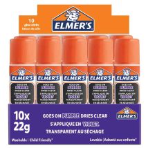 Bâton De Colle Disappearing Purple, 22g, Boîte De 10 Elmer's