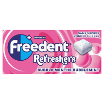 Chewing-gum Goût Bubble Menthe Sans Sucres Freedent Refreshers