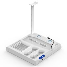 Support De Charge Tout-en-un Pour Ps5 / Ps5 Slim Avec Ventilateur Blanc Ipega