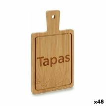 Plateau Apéritif Avec Poignée Bambou Ardoise 11 X 1 X 19,5 Cm (48 Unités)