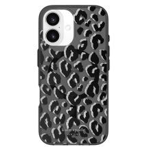 Coque Magsafe Design City Leopard Pour Iphone 16 Antichoc Noir Kate Spade