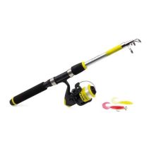 Canne Et Moulinet De Pêche Pack Easy Fish 180 Cm Noir Jaune Argent Zack