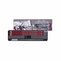 Coffret Artiste Graphite - Boîte Métallique 9 Pièces