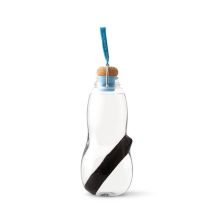 Black+blum Eau Good Utilisation Quotidienne 800 Ml Liège, Silicone, Acier Inoxydable, Tritan Bleu, Transparent