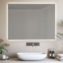 Miroir De Salle De Bain Rétroéclairé Réversible Aurora Led 70x90 Fabriqué En Italie
