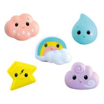 Jouets De Bain Météorologiques - Ensemble De 5 Pièces Pour Amuser Bébé