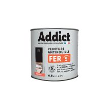 Peinture Fer Noire Addict 0.5l Protection Antirouille Professionnelle - Addict