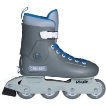 Patins À Roulettes Playlife Pour Enfants - Taille 31-34, Couleur Grise