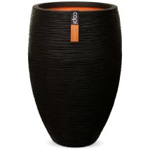 Pot À Fleurs Nature Rib Élégant Deluxe 40 X 60 Cm Noir Kblr1131 Capi