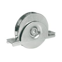 Roue Avec Support Interieur - 1 Roulement À Bille - Gorge V - Ø 100mm - Ibfm - 393100