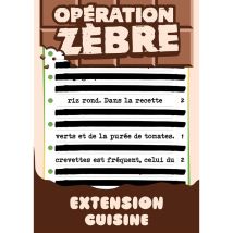 Jeu D’extension Opération Zèbre Cuisine 55 Cartes Double Face Multicolore Big Moustache Games