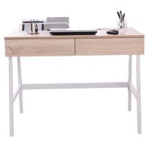 Bureau Informatique Domi - Aspect Bois De Chêne