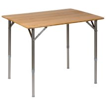 Table De Camping Pliable Suffolk 80x60 Cm Bambou Bo-camp