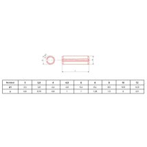 Goupille Élastique Ultima Aluminium Brut Din 1481 6x22 Boîte De 100