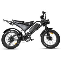 Vtt Électrique Zm Dk401, Gros Pneu, 20 Pouces, Noir
