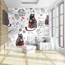 Papier Peint Bavardages Amoureux - 400 X 309 Cm