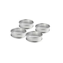 Cercle Tarte 8x2cm Inox X4 Patisse - 02141