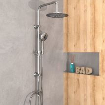 Ensemble De Douche De Tête Screwing Or Sticking Chrome Eisl