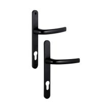 Ensemble Sur Plaques Béquille Carré 7 Mm Entraxe 70/85/92 Mm Noir Ral 9005 Sofi