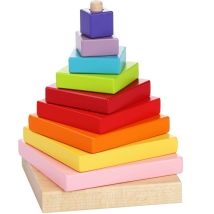 Pyramide À Empiler En Bois Cubika