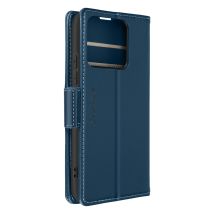 Étui Pour Xiaomi 14 Portefeuille Anti-rfid Clapet Support Horizontal Bleu Nuit Caseme