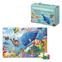 Dohe Puzzle Éducatif Pour Enfants - 36 Pièces - Double Couche De Carton Et Contreplaqué - Stimule