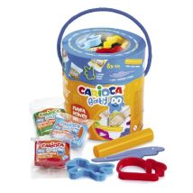 Carioca Baby Do Pack Avec 8 Pastilles De Pâte À Modeler 40gr + 4 Moules + 2 Outils - Pot Pratique