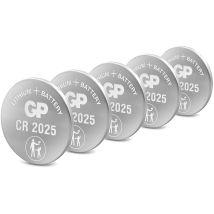 Cr2025 Gp Pile Bouton Lithium 3v 5 Pièces