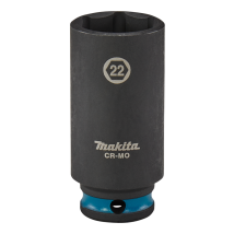 Imp Douille À Chocs Makita 3/8 Pouce 22 Mm Longue Noire