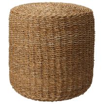 Pouf Rond Naturel Ø40x38 Cm Herbe De Mer Home&styling