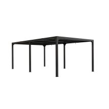 Pergola Bioclimatique Autoportante 6x3,6m à Lames Orientables Gris Anthracite FORESTA