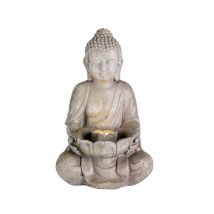 Fontaine De Jardin Lumineo Buda Céramique (28 X 29,5 X 45 Cm)