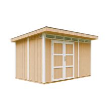 Abri De Jardin À Base De Bois En Panneaux Lp Smartside 9 M² - Timbela M904a- Couleur De Peinture Harvest Honey