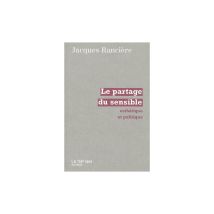 Le Partage Du Sensible Esthétique Et Politique Rancière Livre De Poche 80 Pages