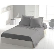 Drap Plat - Home Linge Passion - 240 X 300 Cm - Gris Clair