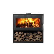 Poêle À Bois Larry Bûcher Acier - Horizontal - Étanche - Bûcher - 8,5kw