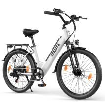 Vélo Électrique De Ville Eskute C100 Plus, Pour Adultes, Blanc