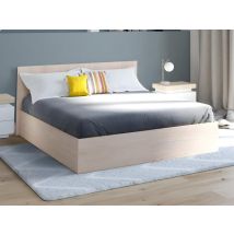Lit Coffre 160 X 200 Cm - Coloris : Naturel - Elphege
