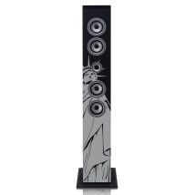 Ices Ibt-6 Ny Liberty - Tour De Son Bluetooth Avec Radio Fm, Lecteur Usb Et Sd - Noir Gris