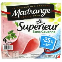 Jambon Supérieur Sel Réduit Sans Couenne Madrange