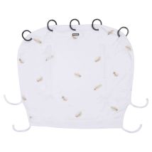 Dooky 1026627 Couvre-jambe De Poussette Pour Bébé Housse De Protection Solaire Coton Blanc