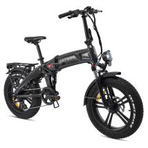 Sorø 2026 - Vélo Électrique Pliant Fat Tyre 48v 14,5ah - Noir Obsidien