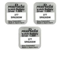 3 Piles Murata Sony 377 Sr626sw