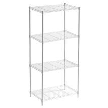 Étagère De Rangement À 4 Niveaux Aéré Catterhouse Klaus 120 - 56x35x120 Cm Charge Lourde 140 Kg Cadre En Acier Blanc