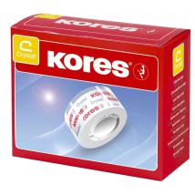 Kores Ruban Adhésif Standard, 19 Mm X 33 M, Transparent Lot De 16