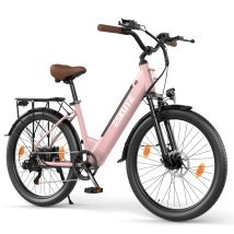 Vélo Électrique De Ville Eskute C100 Plus, Pour Adultes, Rose