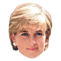 Masque En Carton Princesse Diana -lady Di- De La Famille Royale