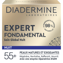 Diadermine - Crème Nuit Peaux Matures Exigeantes Régénère Revitalise Raffermit Répare Endonucléase Diadermine - Le Pot De 50 Ml
