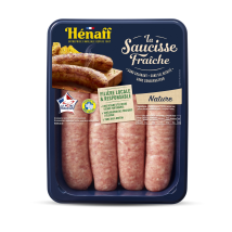 Henaff - Saucisses Fraîches Nature Henaff - La Barquette De 4 - 500g
